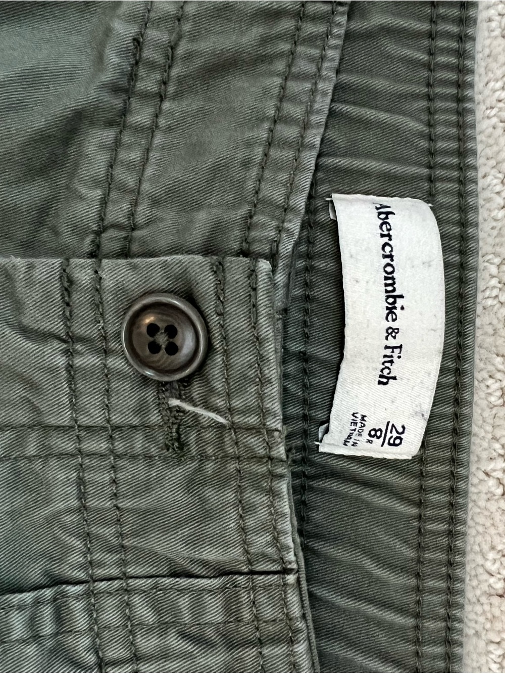 Abercrombie & Fitch Green Cargo Pants - Picture 5 of 5